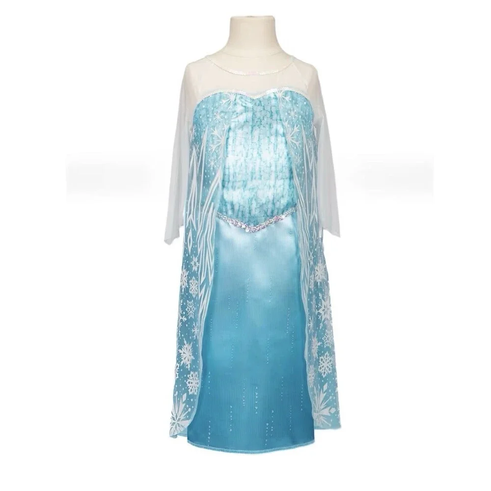 Disney Frozen Elsa's Blue Frozen Girls Dress Size 4-6X
